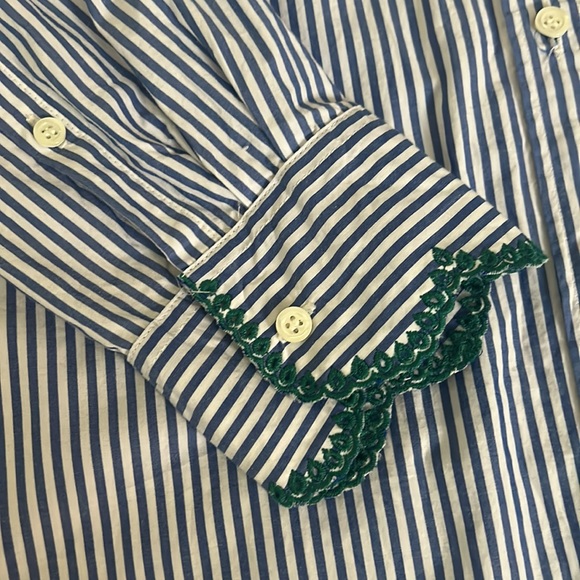 J Crew Eyelet Detail Button Down 6 - Picture 2 of 4
